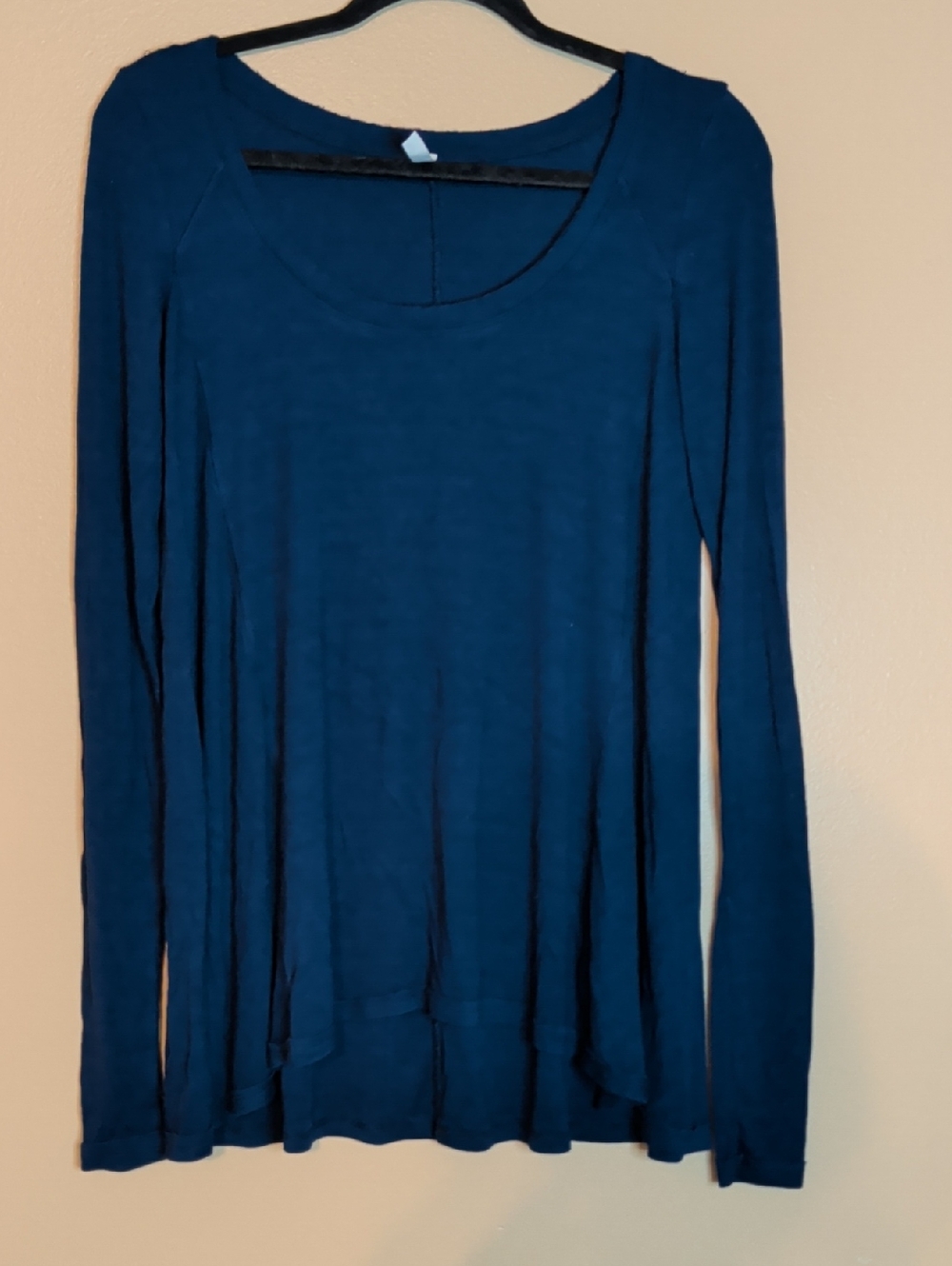 Free People January Long Sleeve Knit Tunic Navy Size Small
